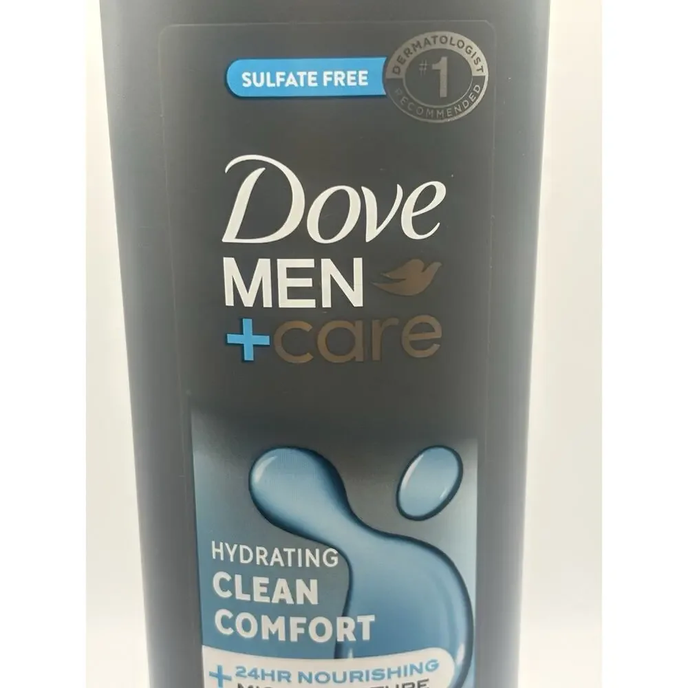 DOVE MEN +CARE | CLEAN COMFORT Hydrating Body+Face Wash 24hr Micromoisture 18oz